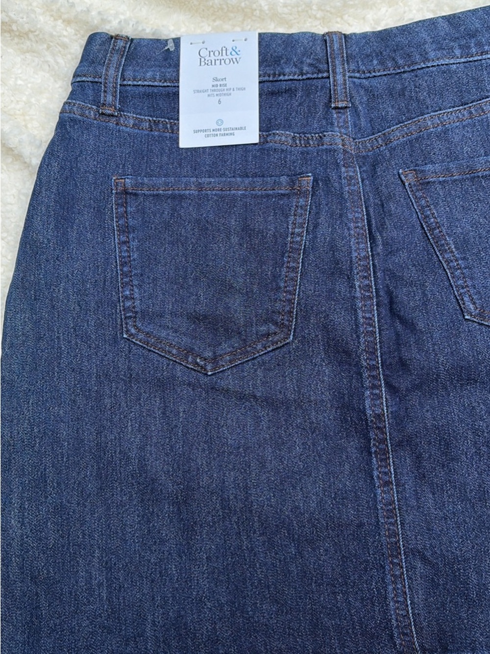 croft & barrow Dark Blue Straight Leg Women's Jeans